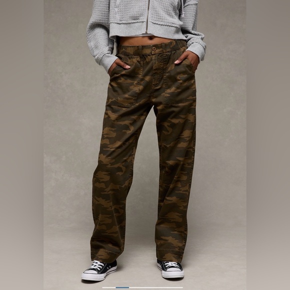 🎉AE Stretch Low Rise Baggy Utility Pant - W Large - Picture 4 of 13